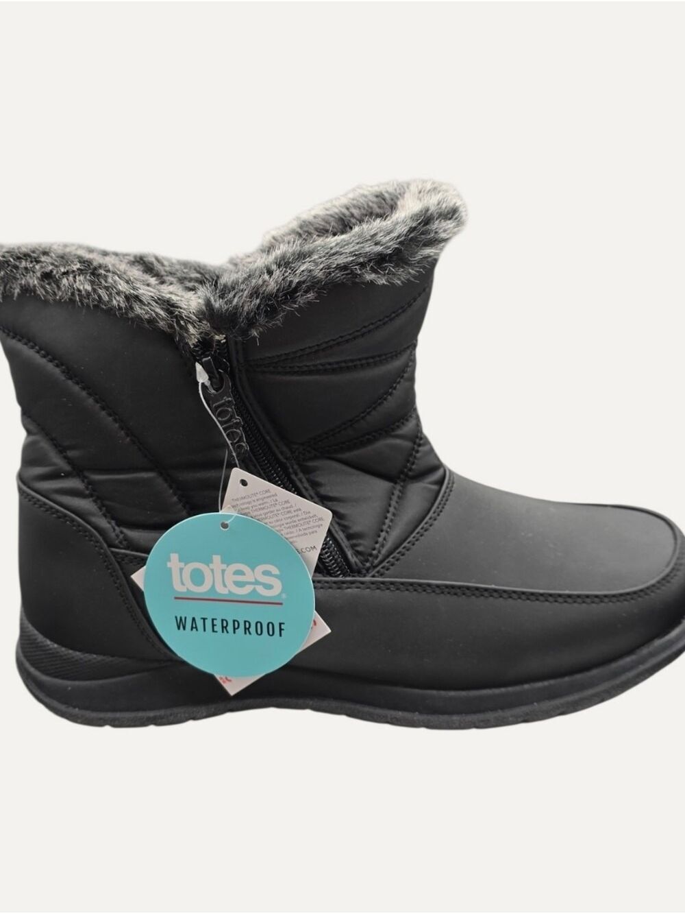 Totes Dalia Waterproof Thermolite Winter Boots Black 9.5W NWT - Picture 2 of 9